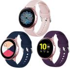 Lerobo 3 Pulseiras Silicone p/ Samsung Galaxy Watch (P/M)