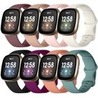 Lerobo 8 Pulseiras Compatíveis com Fitbit Versa 3/4, Sense 2, Kit com (Cores Variadas)