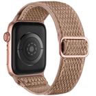 Lerobo Pulseira Elástica de Nylon Compatível com Apple Watch 38mm a 49mm (MilkTea)