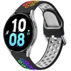 Lerobo Pulseira Silicone p/ Galaxy Watch 7/6/5/4/Classic (Preto e Colorido)