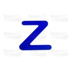 Letra Caixa "Z" 9cm de altura - Azul - Arial Rounded - Brascril