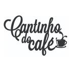 Letra Decorativa Cantinho Do Café Preto 40X30Cm
