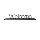 Letras Decorativas Welcome de Metal Urban Preto