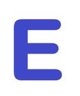 Letras em EVA Alfabeto Azul Royal - 14cm - Extra Festas