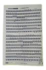 Letraset Decalque 25 X 38Cm Letras Adesivas 13.0Mm Altura