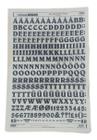 Letraset Decalque 25 X 38cm Letras Adesivas 15.0mm Altura 3095