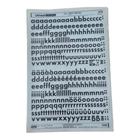 Letraset Decalque 25 X 38cm Letras Adesivas 15,4mm Altura