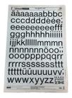 Letraset Decalque 25 X 38Cm Letras Adesivas 26.9Mm Altura