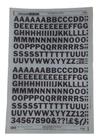 Letraset Folha 25 X 38cm Letras Maiúsculas Com 16.4mm Altura