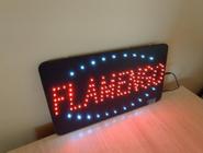 Letreiro de LED placa flamengo