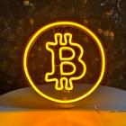 Letreiro Placa Neon Led - Bitcoin