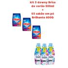 Leve 3 Downy Brisa de Verão + 3 Sabão em Pó Brilhante de 800g