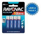 Leve 4 Pague 3 Pilhas Alcalinas Rayovac Pequena Aa