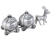 Lillian Rose Keepsake Pewter Tooth and Curl Box, Fairytale Coach,2x5 Inch (Pack of 1)