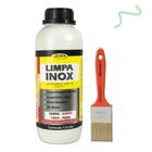 Limpa Inox Tira Ferrugem Mancha Oleo 1 Lt Allchem + Trincha