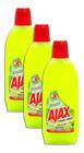 Limpador Ajax Fresh Lemon 500ml Kit 3