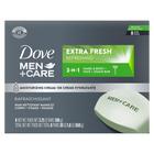 Limpador de barra DOVE MEN + CARE 3 em 1 Extra Fresh 110 ml x 8