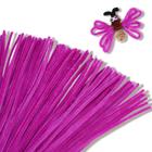 Limpadores de cachimbo Giwrmu Chenille Stem 100 peças magenta