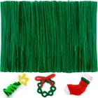 Limpadores de cachimbo IOOLEEM Christmas Green Chenille Stems 200 unidades