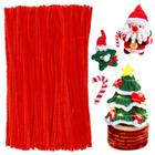 Limpadores de cachimbo SHWAKK 180 peças Chenille Stem Christmas Red