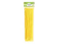 Limpadores de tubos Chenille Stems Krafty Kids GC024O Amarelo 6mm