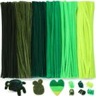 Limpadores de tubos Zlulary Craft 600 PCS Green Chenille Stems