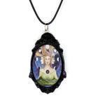 Lindo colar pingente arte wicca deusa hecate triadica