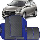 LINDO JOGO TAPETE 4 PEÇAS CARRO AUTOMOTIVO NA COR AZUL Hyundai BH20 Hatch e Sedan de 2015 a 2018 TODOS EMBORRACAHDO E