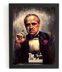 Lindo Quadro Arte Don Corleone Poderoso Chefão Unica 44x33cm