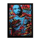 Lindo Quadro Decorativo Arte Hip Hop Tupac Shakur 42x29cm