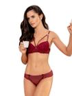 Lingerie Sexy Renda com Bojo Strappy Romantica Feminina