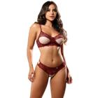 Lingerie Sexy Transparente Sensual Tule c/ Aro Conjunto Luxo