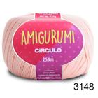 Linha croche amigurumi circulo com 254m algodão 3148 macadamia