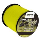 Linha crown monofilamento fiber soft yellow - 500m