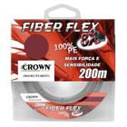 Linha de Pesca Crown Fiber Flex Multifilamento 8x 0,50mm 100Lbs 200M