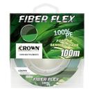 Linha de pesca multifilamento crown fiber flex 0,20mm - 24lb - 100mtr