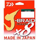 Linha de Pesca Multifilamento J-Braid Grand x8 Daiwa 8 Fios 0,36mm 50lb 270m Dark Green