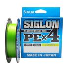 Linha De Pesca SunLine Fishing Siglon X4 PE1.2 0,187mm 20lb-9,2kg Carretel C/300m Light Green