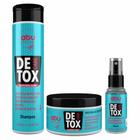 Linha detox care crescimento capilar shampoo 300 ml + máscara 280 gr + fluído 100 ml