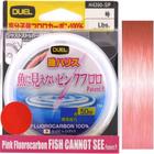 Linha Duel Flurocarbon Fish Cannot See Pink 0,285Mm 12Lb 50M