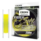 Linha Fiber Soft Monofilamento Crown Amarela 0,40 32Ib 250M