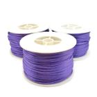 Linha Fio Cetim Roxo 2mm Cordão Rabo de Rato 1 Rolo 45m 110g