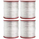 Linha Fio de Nylon Incolor Resistente 1.0mm Para Artesanato Bijuteria 4 Unidades - Artpesca