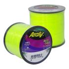 Linha Monofilamento Araty Best Cast 1/4 LB 0.55mm 19,0kg 390m Amarelo