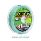 Linha Monofilamento Verde Super Raiglon Soft 0,33mm 100m