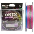Linha Multicolor de Pescaria Pesca Fastline Onix Braid Color X8 4 55lb 150m