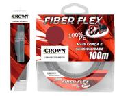 Linha Multifilamento Crown Fiber Flex 8x - 100 Metros