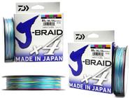 Linha Multifilamento Daiwa J-Braid 4x Multicolor - Várias Bitolas 300 Metros