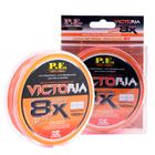 Linha Multifilamento Maruri Victoria 8x Laranja 0,40mm 60 Lb - 150m