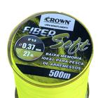 Linha Para Pescar Monofilamento Crown Fiber Soft 500m 27 lb